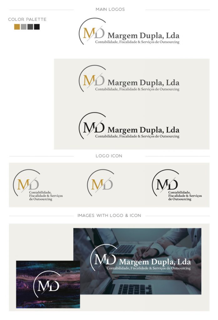 Margem Dupla brand identity